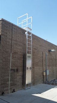 Roof deals access ladder